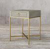 Side Table Alberta Faux Shagreen