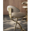 Bar Counter Stool Marilyn Brushed Brass