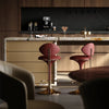 Bar Counter Stool Luna Burnt Rose
