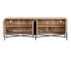 Sideboard Calla Natural & Black 4 Doors