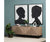 Sideboard Calla Natural & Black 4 Doors