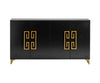 Sideboard Calliope Black 4 Doors