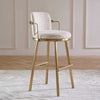 Bar Stool Celeste Chenille Ivory