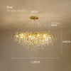 French Droplets Chandelier Oval