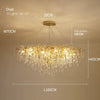 French Droplets Chandelier Oval