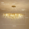 French Droplets Chandelier Oval