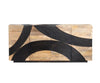 Sideboard Lamar Natural & Black 4 Doors