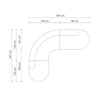 Modular Curved Sofa Embrace