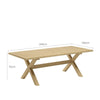 Outdoor Teak Table Arlo Rectangular