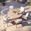 Outdoor Round Teak Table Arlo