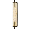 Wall Lamp Hansley Alabaster Black Finish