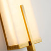 Wall Lamp Hansley Alabaster Brass Finish