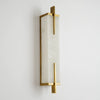 Wall Lamp Hansley Alabaster Brass Finish