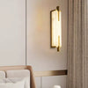 Wall Lamp Hansley Alabaster Brass Finish