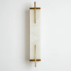 Wall Lamp Hansley Alabaster Brass Finish
