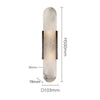 Wall Lamp Solstice Alabaster with Black Finish