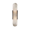 Wall Lamp Solstice Alabaster with Black Finish