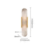 Wall Lamp Solstice Alabaster with Brass Finish