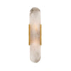 Wall Lamp Solstice Alabaster with Brass Finish