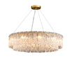 Chandelier Anika Round Textured Glass 80 cm