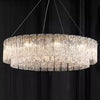 Chandelier Anika Round Textured Glass 80 cm