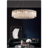 Chandelier Anika Round Textured Glass 80 cm
