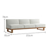 Coast Modular Teak Armless Sofa