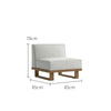 Coast Modular Teak Armless Sofa