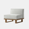 Coast Modular Teak Armless Sofa