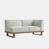 Coast Modular Teak Corner Sofa Grey
