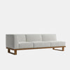 Coast Modular Teak Corner Sofa Grey