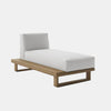 Coast Modular Teak Sun Lounges Grey