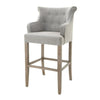 Bar Counter Stool Emily with Arm Grey