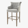 Bar Counter Stool Emily with Arm Grey
