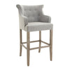 Bar Counter Stool Emily with Arm Grey