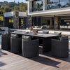 Outdoor Dining Set Santorini Black
