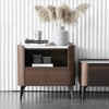 Bedside Table Wayne Walnut Finish