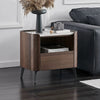 Bedside Table Wayne Walnut Finish